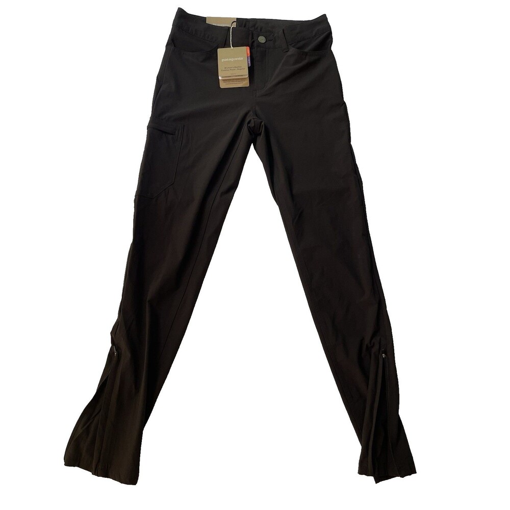 Patagonia Pants Women 0 Black Chino Outdoors Hiking Casual Skyline Traveler NWT